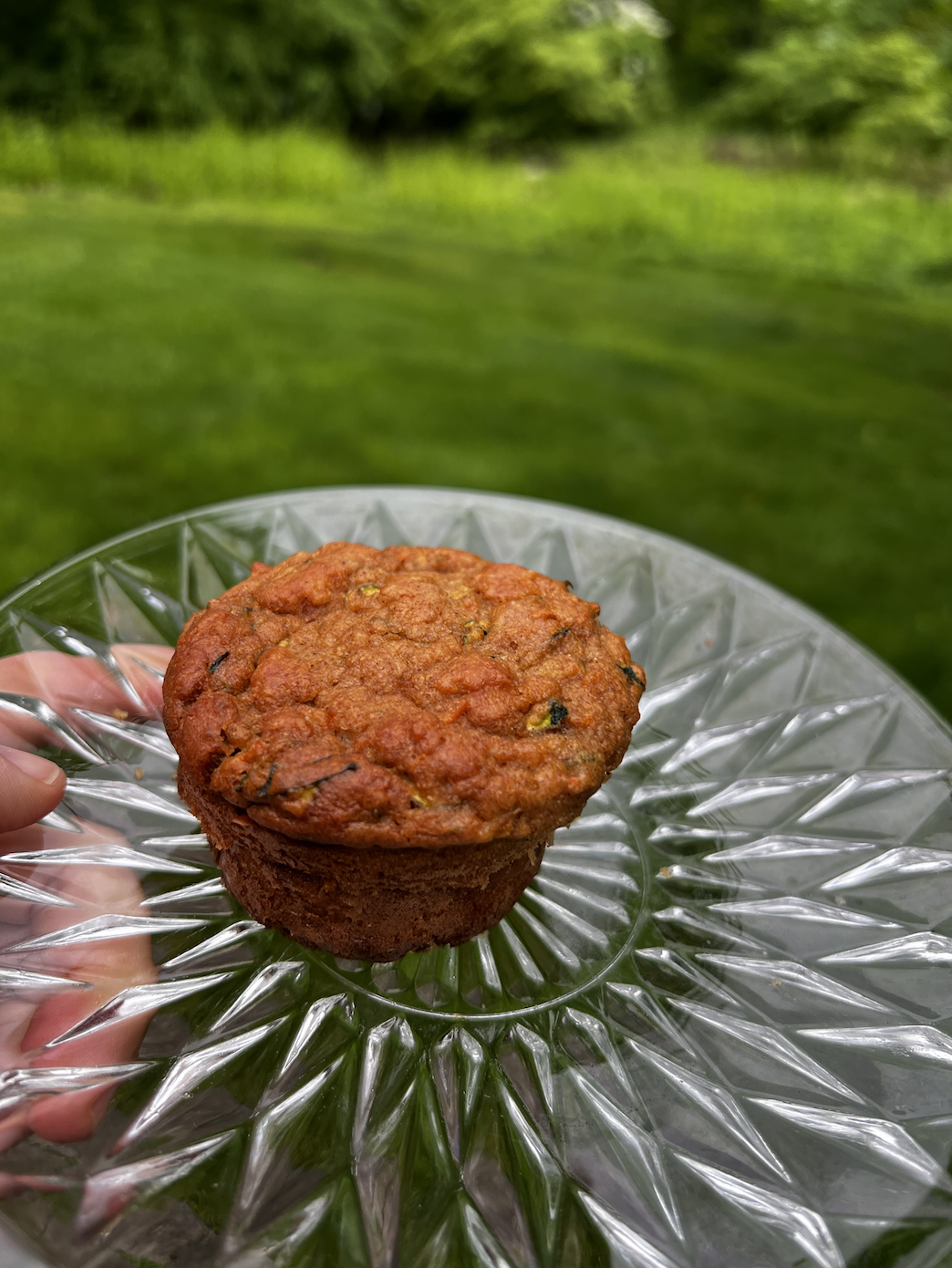 Healthy Carrot Zucchini Muffins with coconut oil